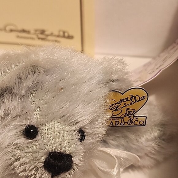 New Vintage Annette Funicello Bear Co. 9" Plush Bear  "Mint Julep" COA & Tags - Picture 3 of 9